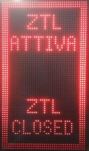 Telecamera ZTL attiva